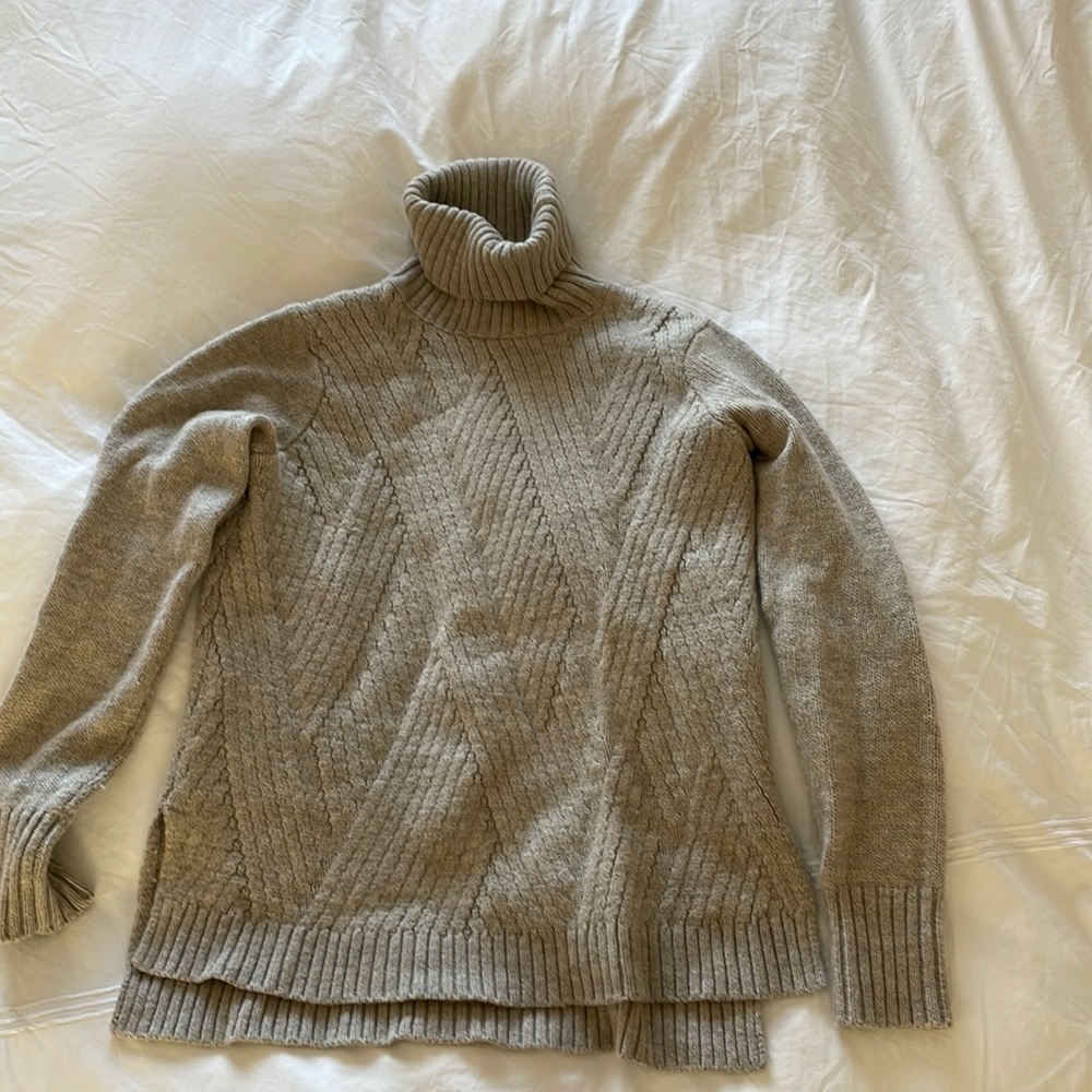 Vince Traveling Rib Knit Merino Alpaca Sweater